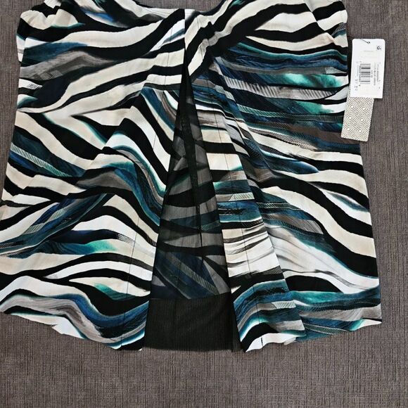 NWT Amoressa Women's Swimwear Swing Underwire Bra Mesh Inset Tankini Top Size 10 - Picture 10 of 14